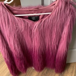 Unreal Fur Purple Ombré Jacket